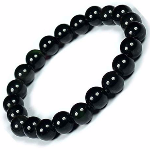 Bracelet d'obsidienne noir - Pierre de protection